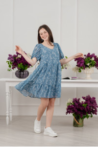 Платье 6014 Голубой