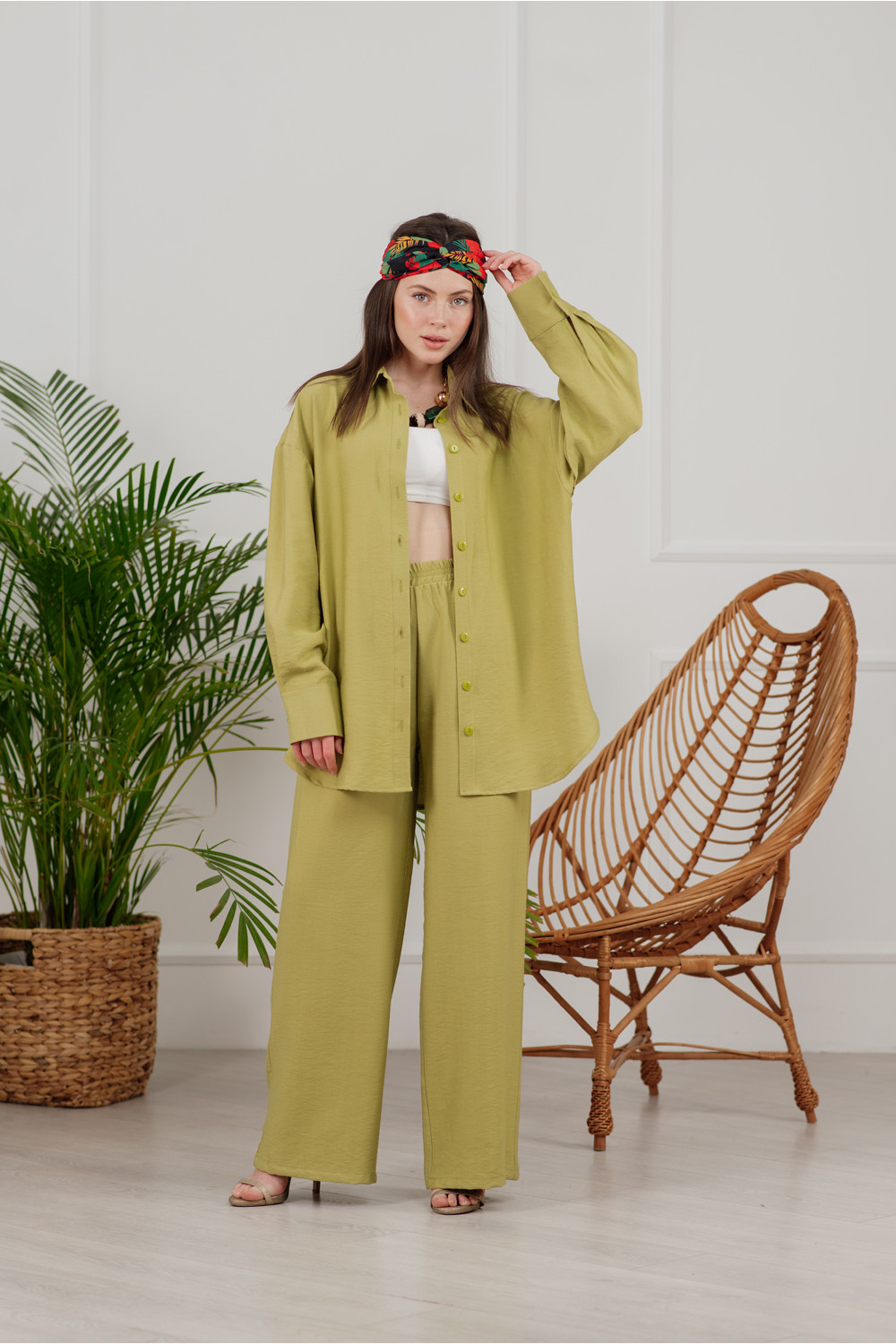 Костюм 6044 Темно-оливковый