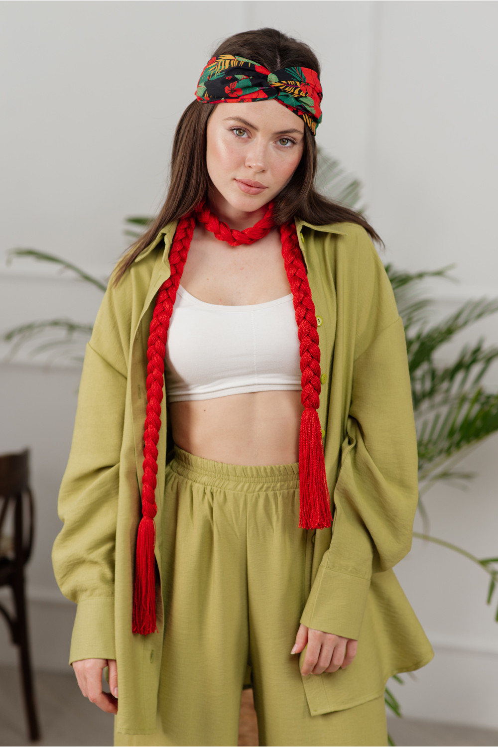 Костюм 6044 Темно-оливковый