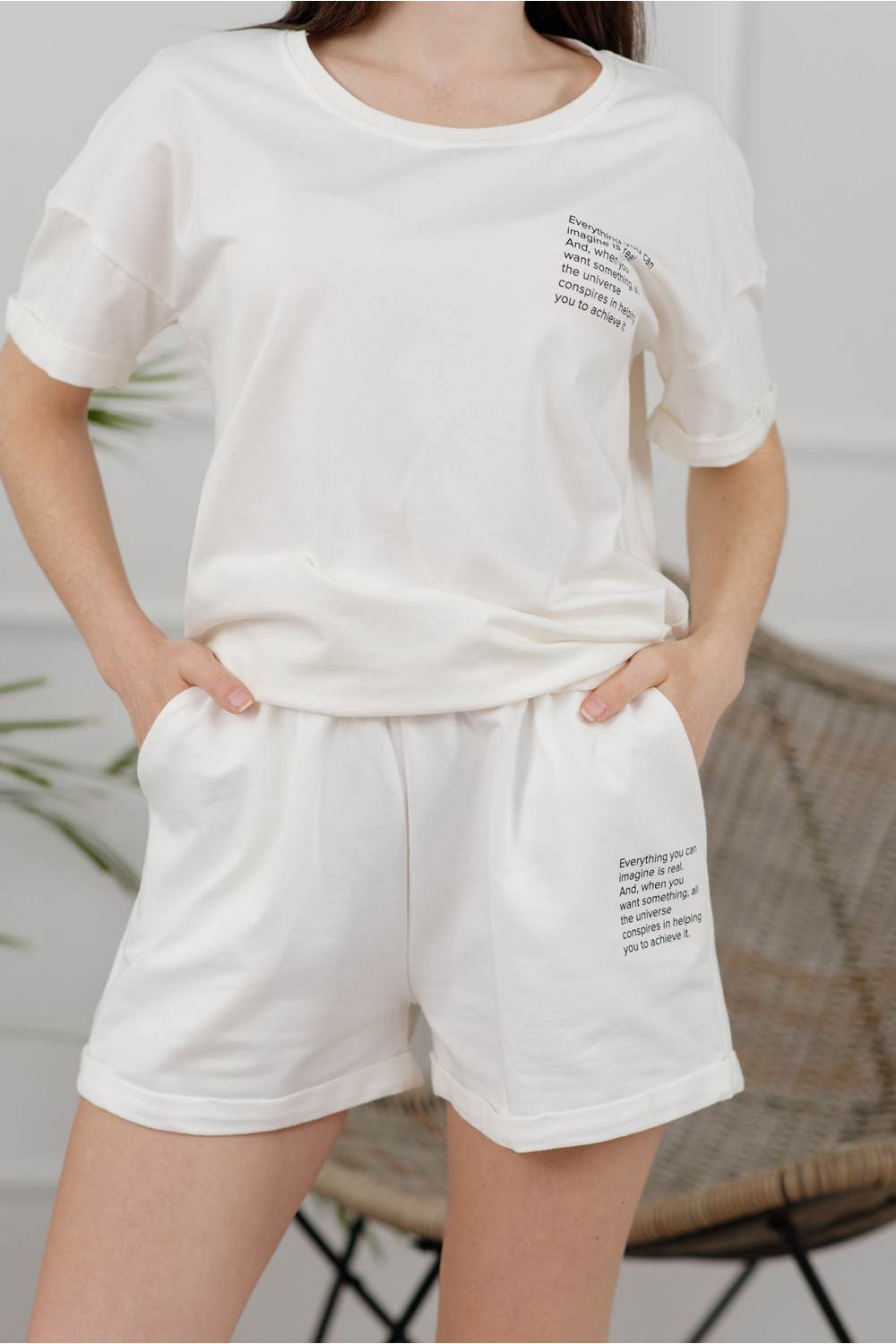 Костюм 6065 Молочный