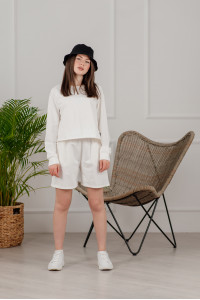 Спортивный костюм 6069 Молочный