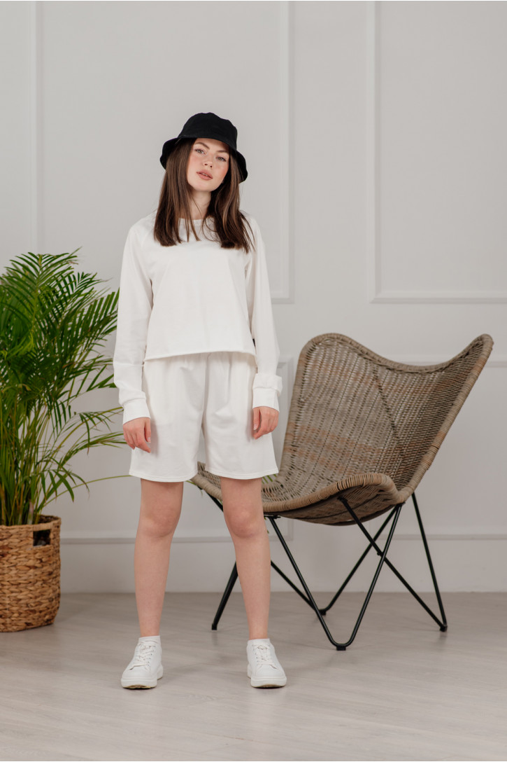 Спортивный костюм 6069 Молочный