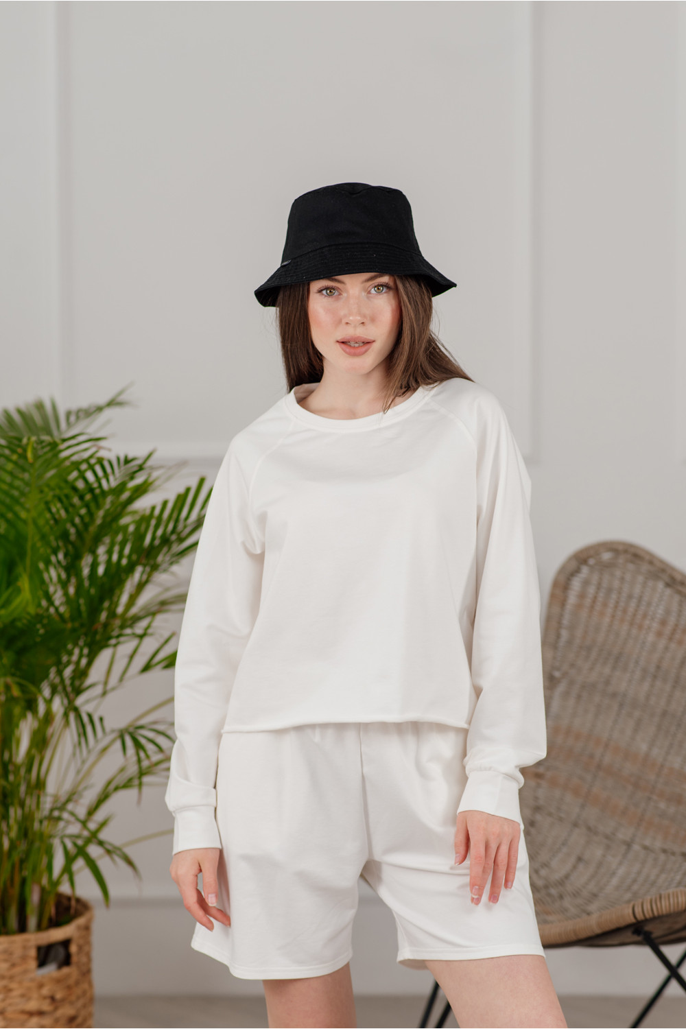 Спортивный костюм 6069 Молочный