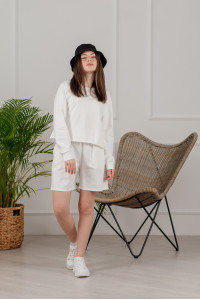 Спортивный костюм 6069 Молочный