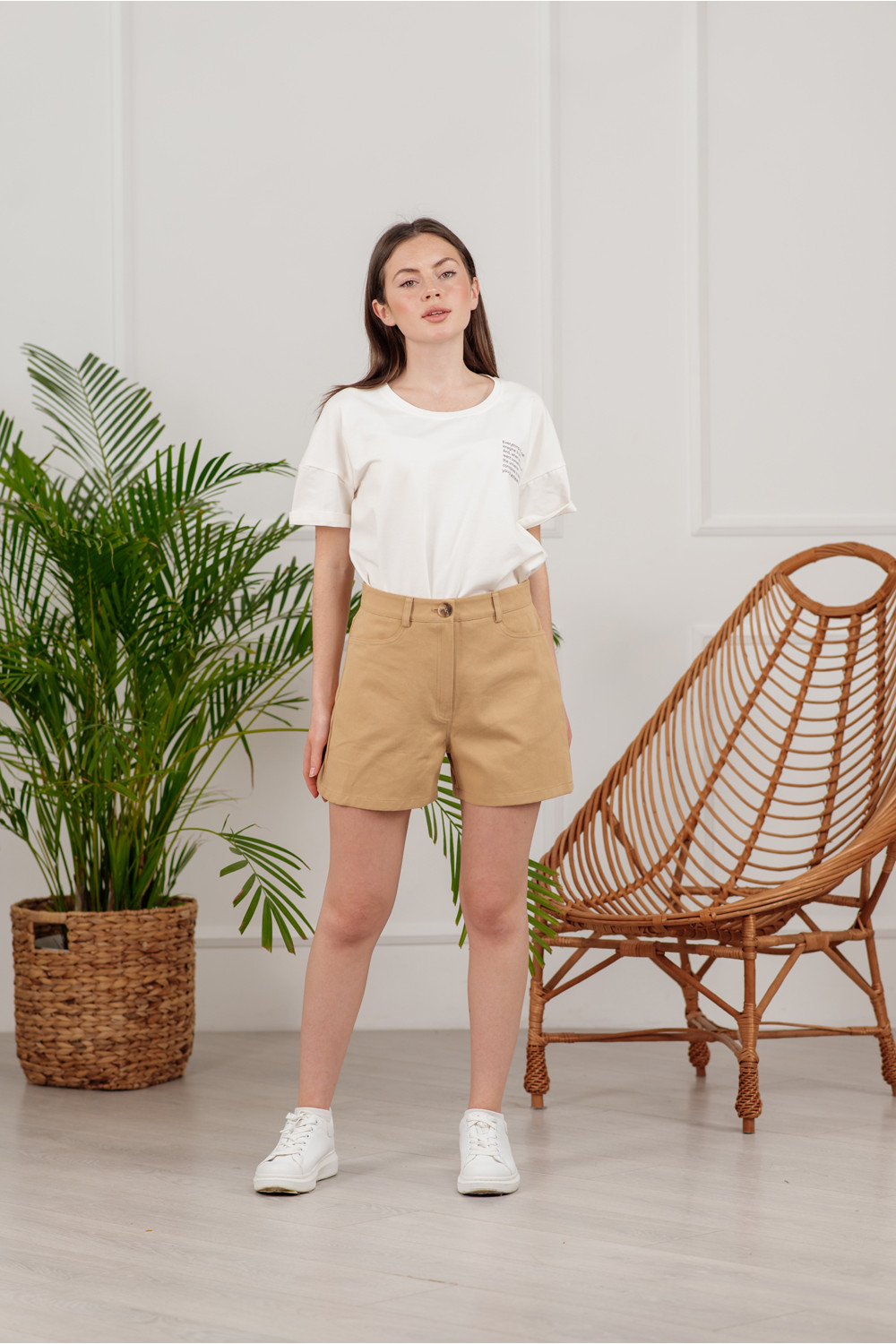 Шорты 6071 Бежевый