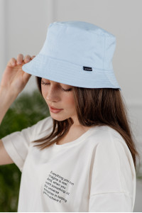 Blue cotton panama hat — women's accessories for Blue Голубой