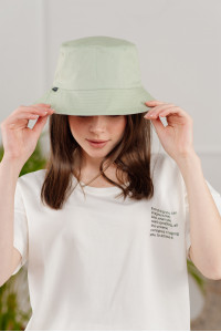 Cotton Panama hat with olive-colored lining Olive Оливковый
