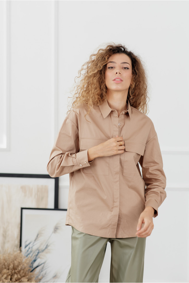 Блуза 6102 Бежевый