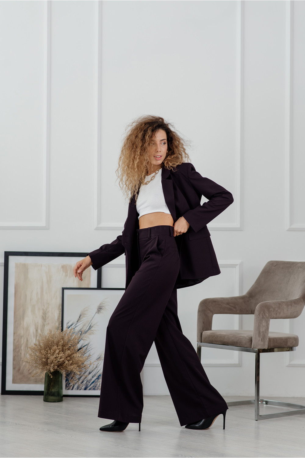 Брюки 6106 Сливовый