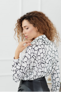 Блуза 6112 Черный