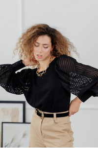 Блуза 6113 Черный