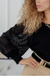 Блуза 6113 Черный