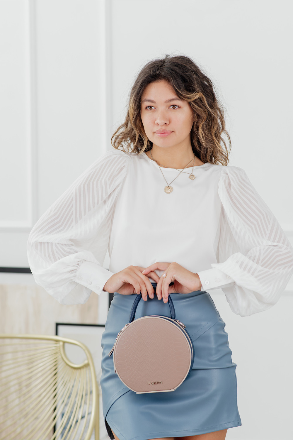 Блуза 6113 Молочный