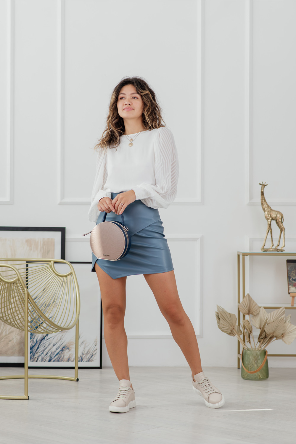 Блуза 6113 Молочный