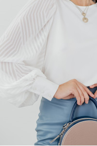 Блуза 6113 Молочный