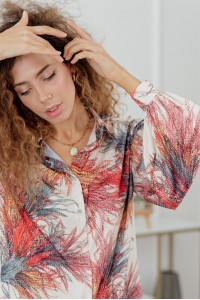 Блуза 6114 Кремовый