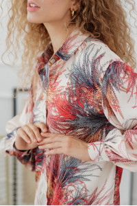 Блуза 6114 Кремовый