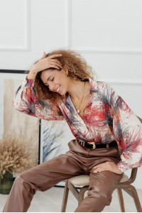 Блуза 6114 Кремовый