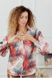 Блуза 6114 Кремовый