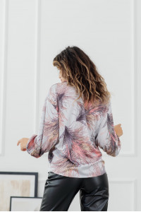 Блуза 6114 Серо-голубой