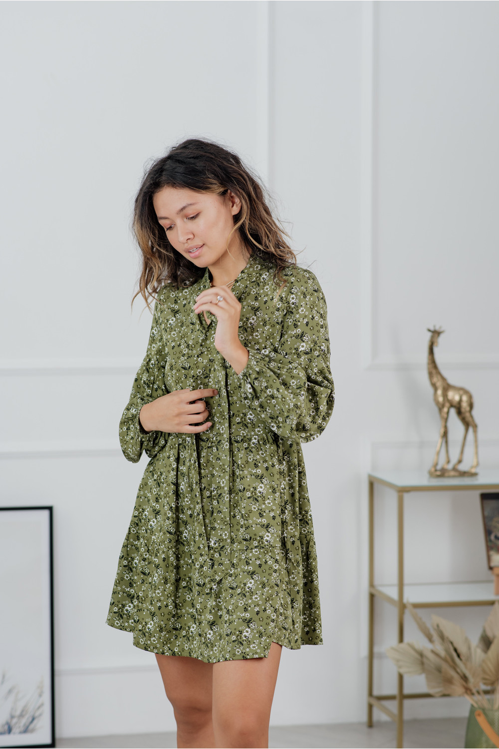 Платье 6116 Оливковый