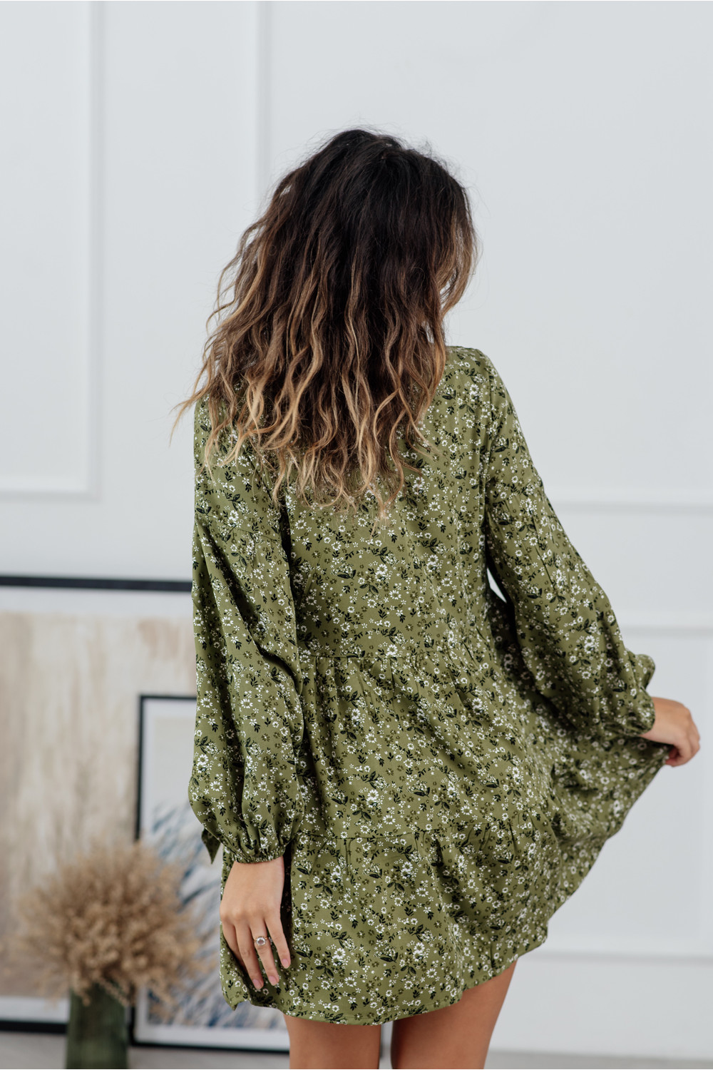 Платье 6116 Оливковый