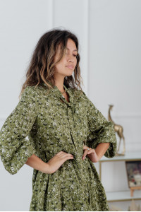 Платье 6116 Оливковый