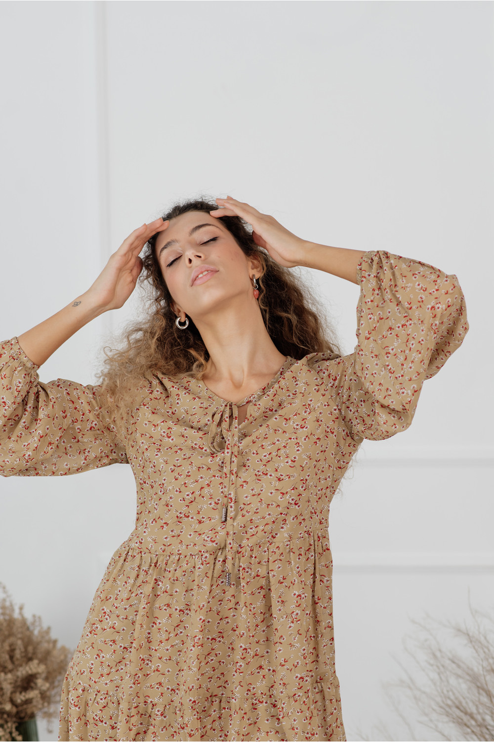 Платье 6122 Бежевый