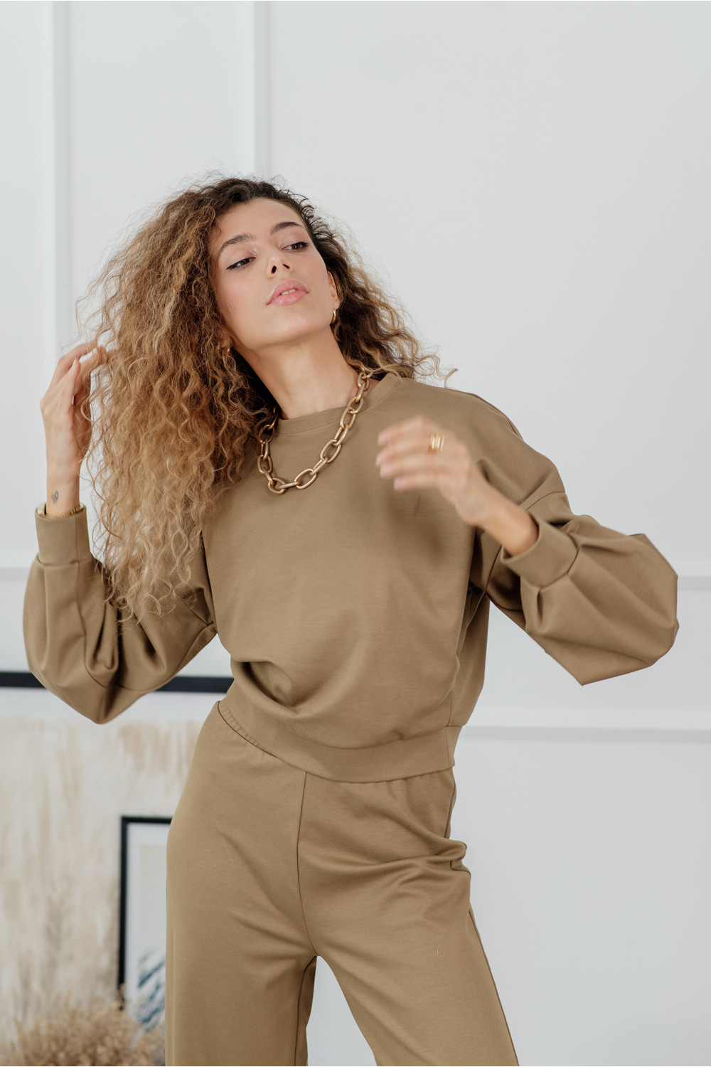 Спортивный костюм 6127 Оливковый