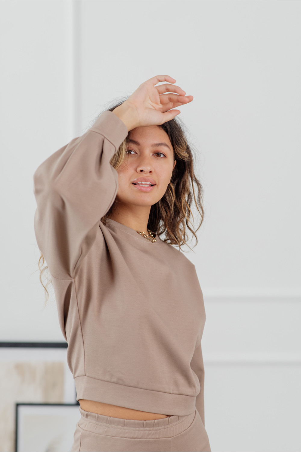 Спортивный костюм 6127 Бежевый