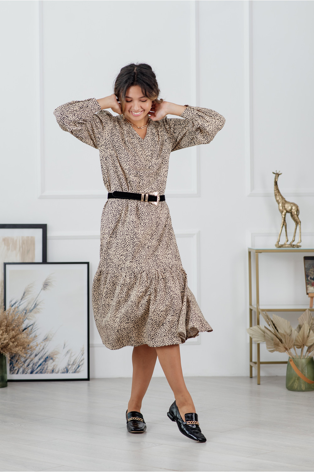 Платье 6128 Бежевый