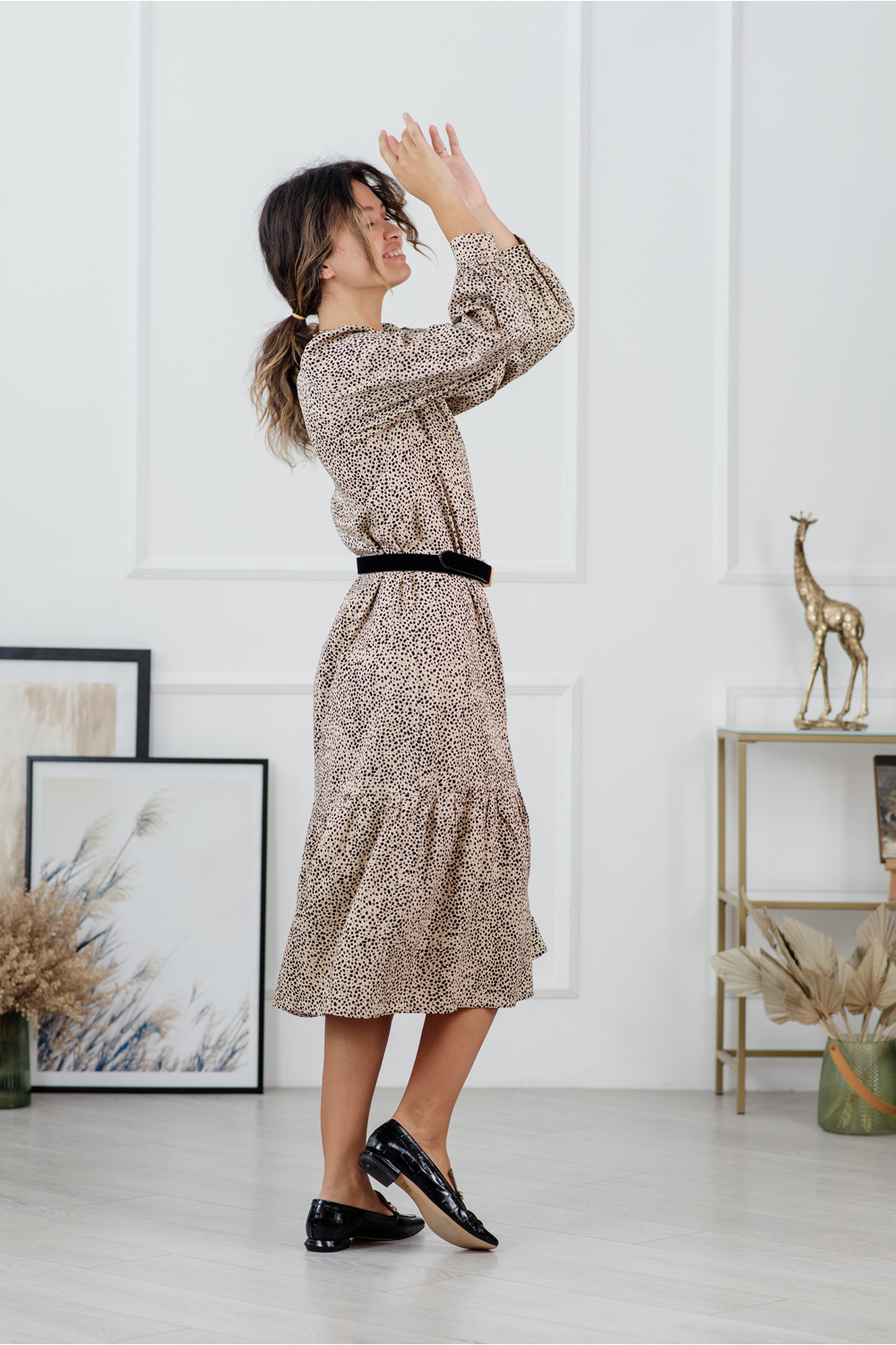 Платье 6128 Бежевый