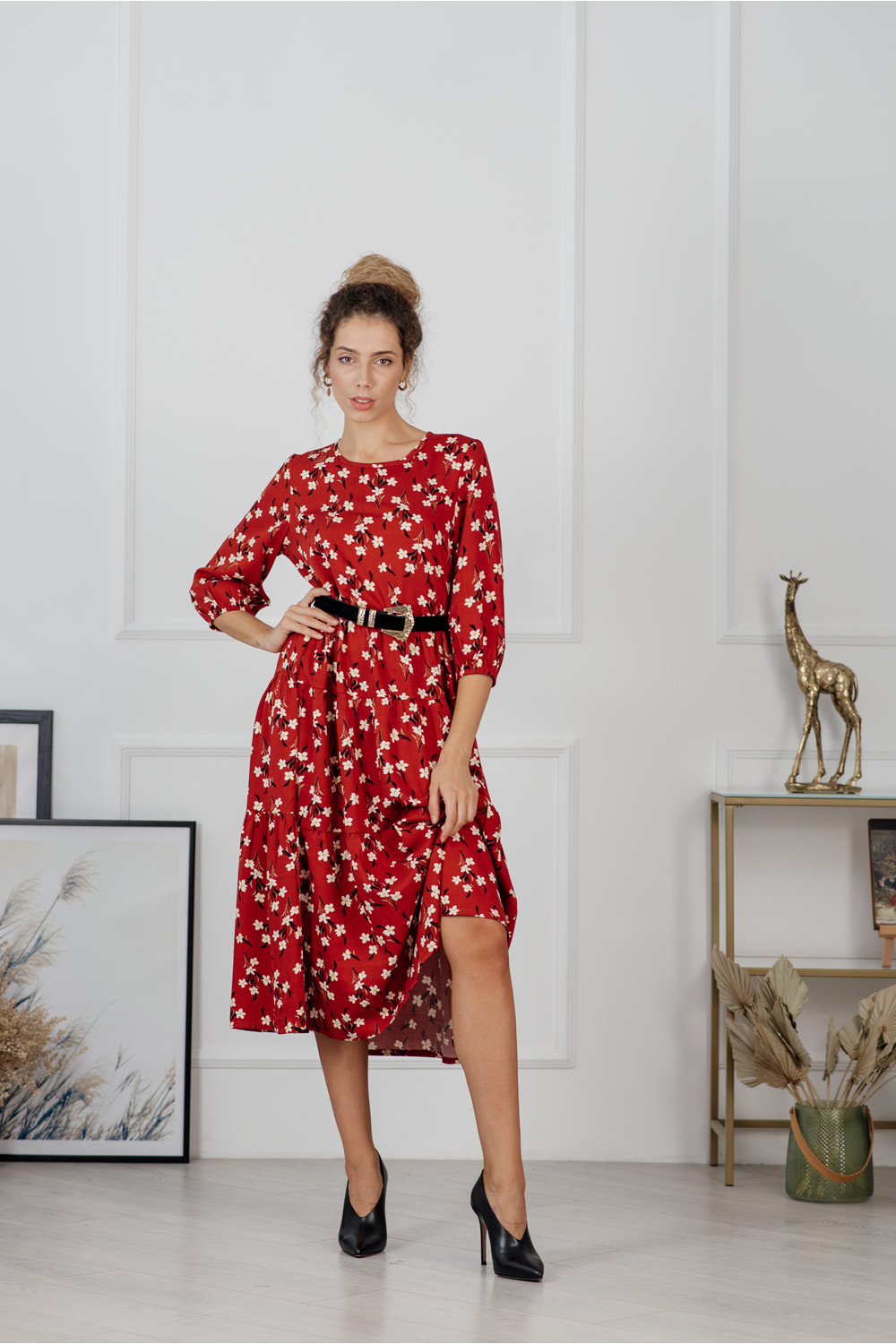 Платье 6129/1 Кирпичный