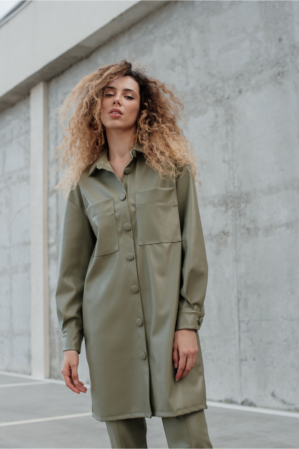 Рубашка 6147 Оливковый