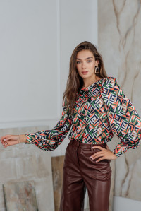 Блуза 6155 Зеленый