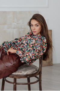 Блуза 6155 Зеленый