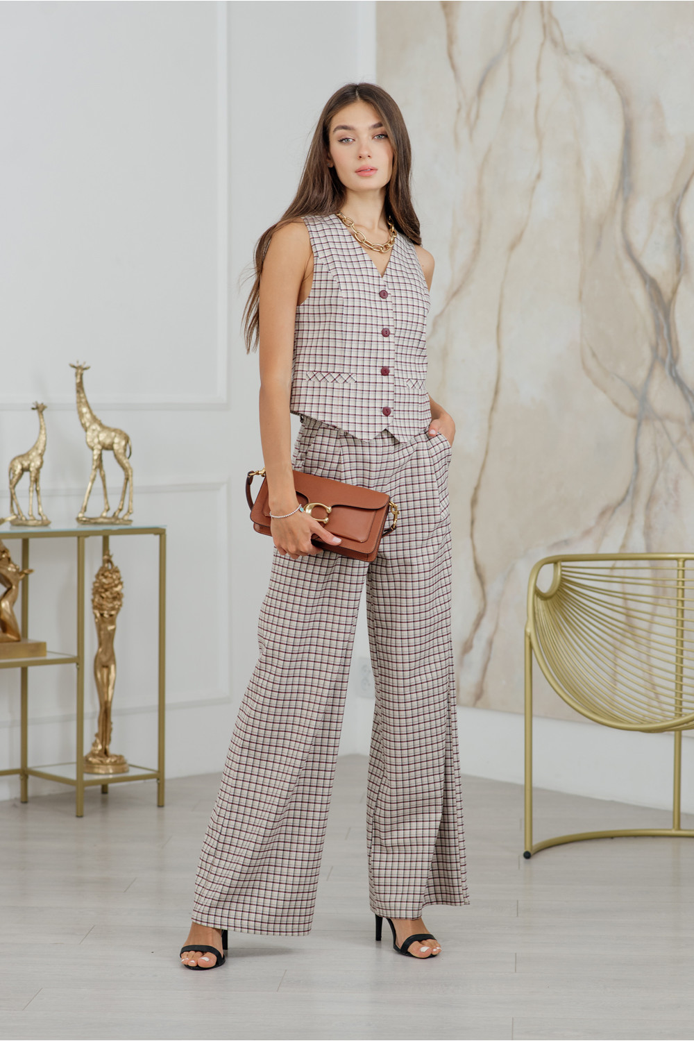 Жилет 6156 Бежевый