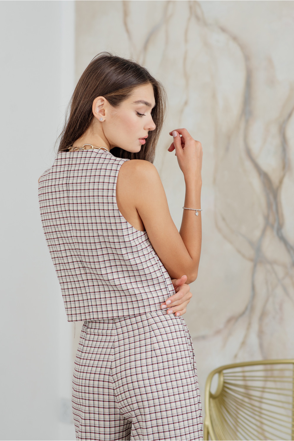 Жилет 6156 Бежевый