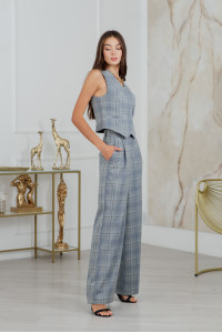 Жилет 6156 Серо-голубой