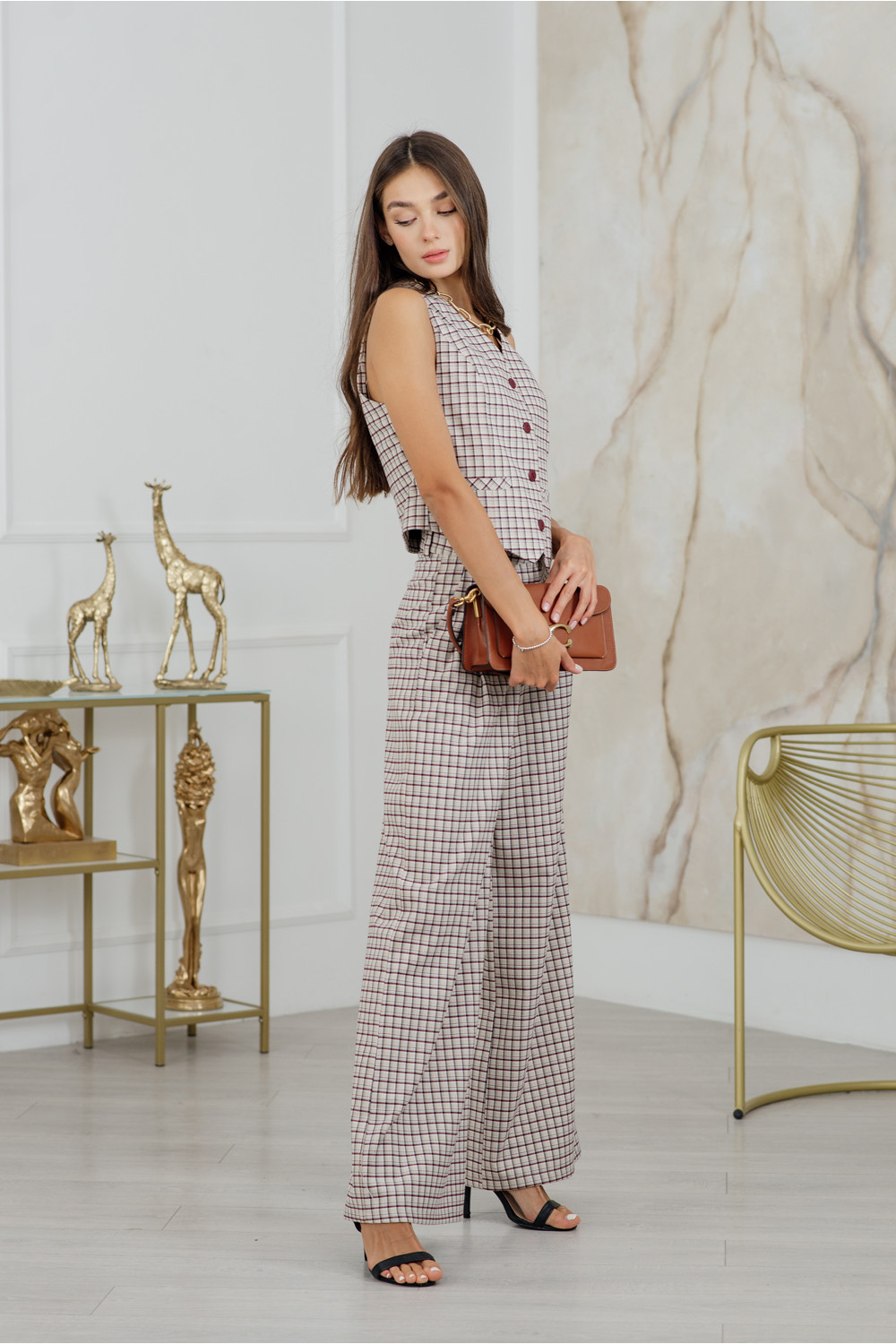 Брюки 6157 Бежевый