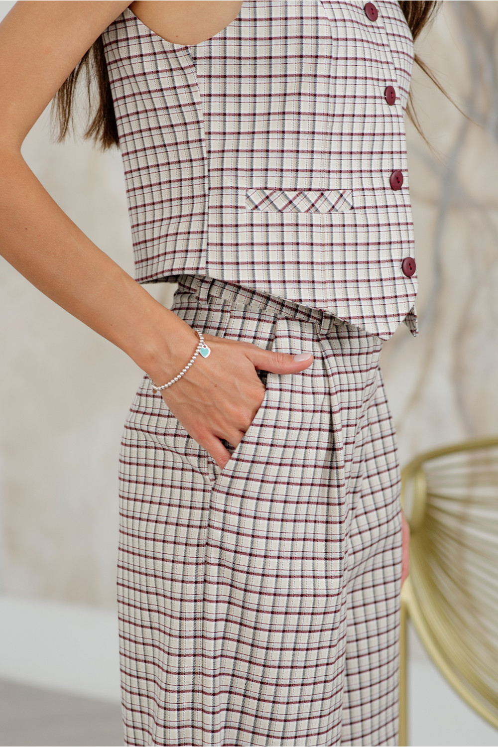 Брюки 6157 Бежевый