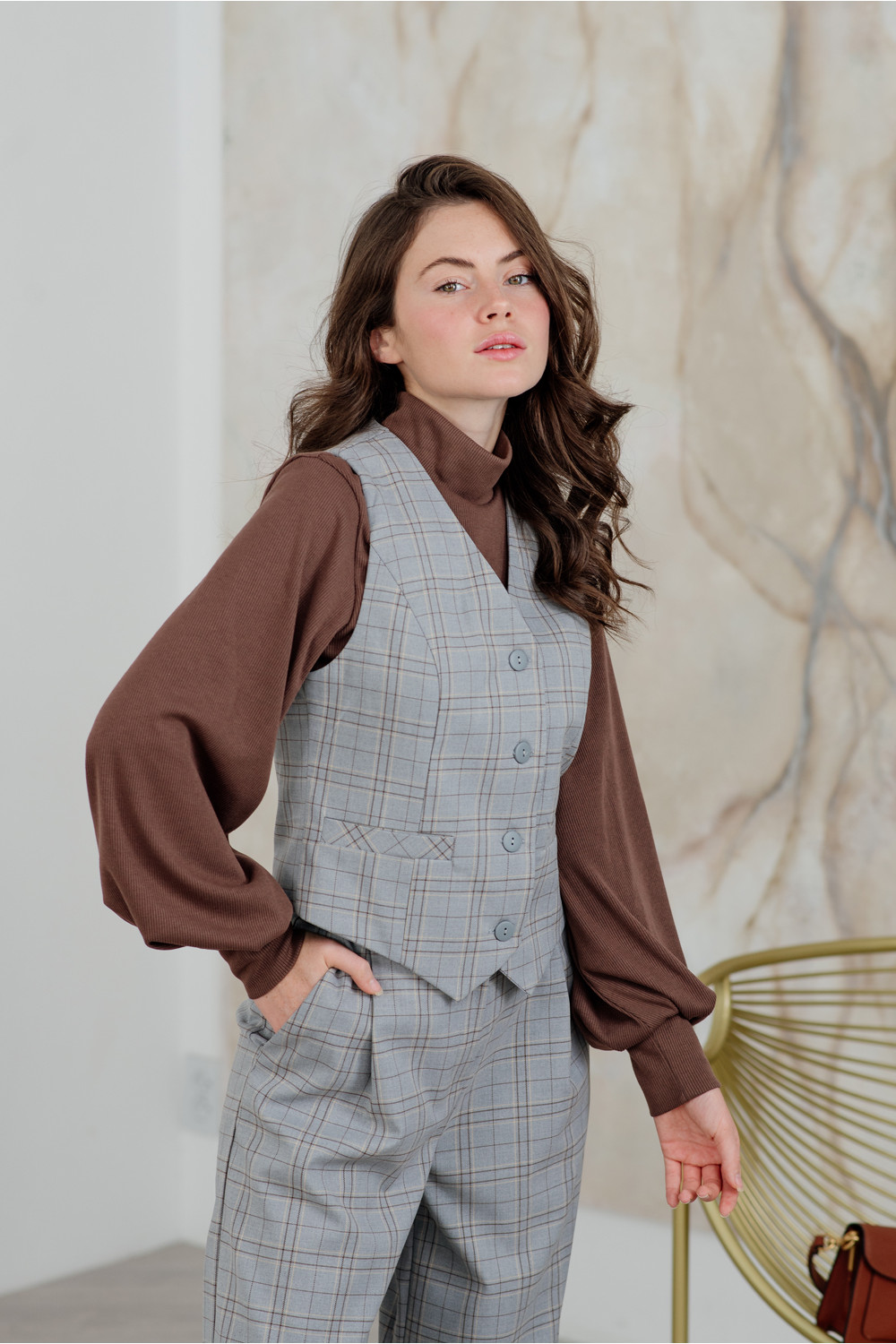 Брюки 6157 Серый