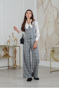 Брюки 6157 Серо-розовый