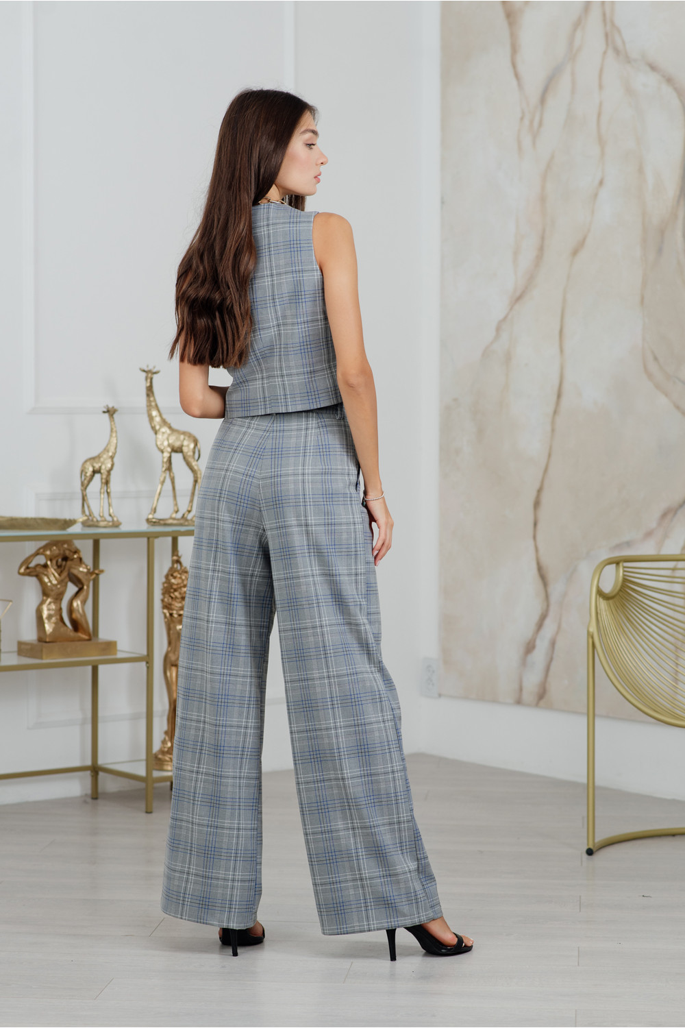 Брюки 6157 Серо-голубой