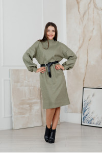 Платье 6141 Оливковый