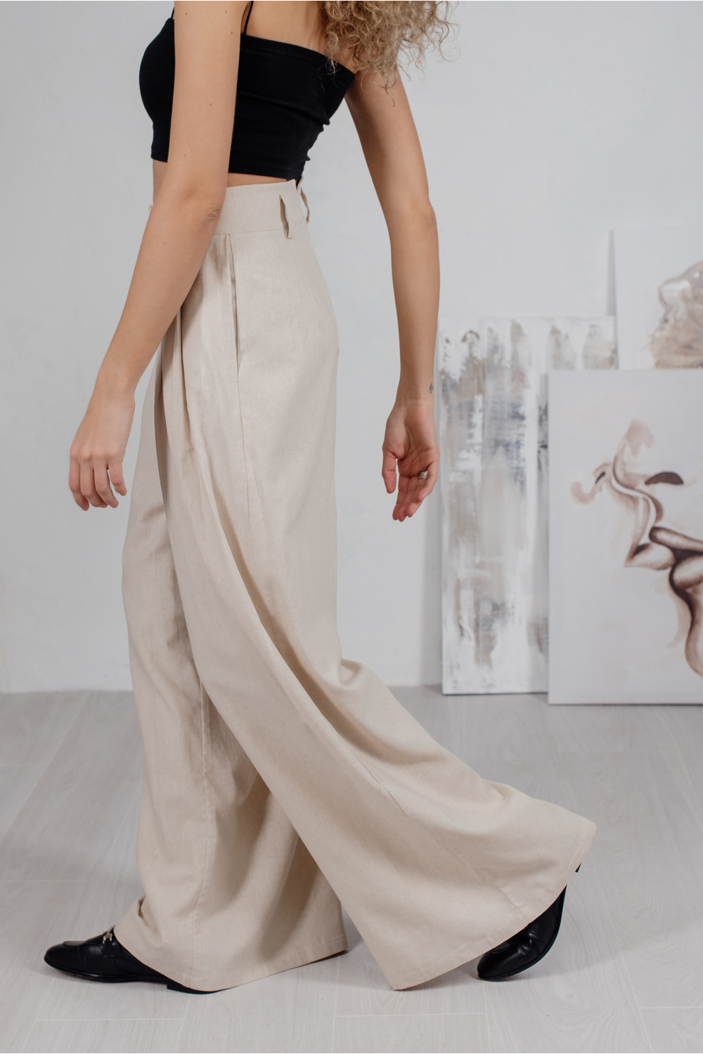 Брюки 6079 Слоновая кость