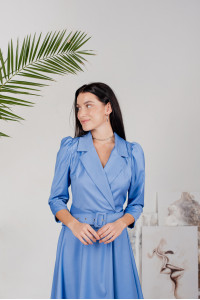 Платье 6200 Голубой