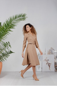 Платье 6200 Бежевый