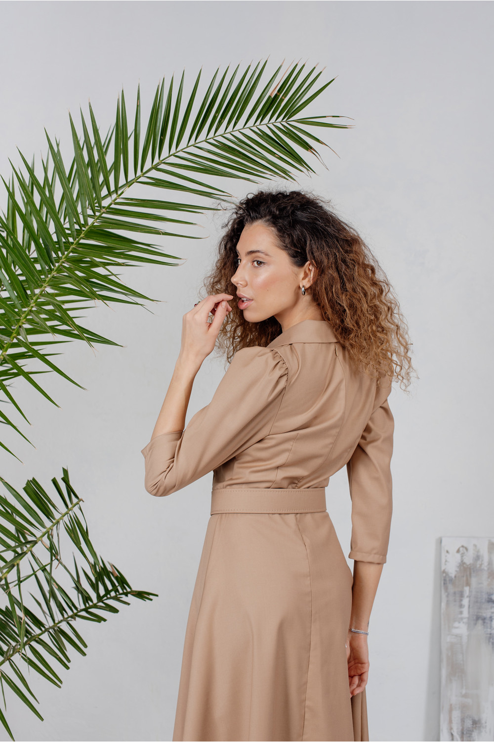 Платье 6200 Бежевый