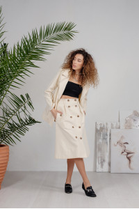 Юбка 6206 Кремовый